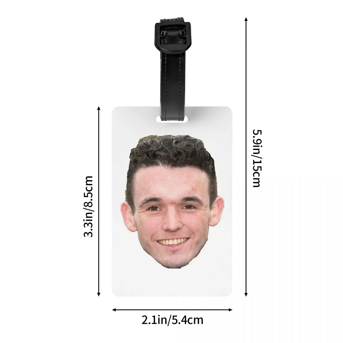 Фото Бирки для багажа John McGinn Aston Villa Hibs Hibernian Scotland Super John McGinn, держатели для багажных бирок, этикетки для чемоданов и дорожных сумок №4