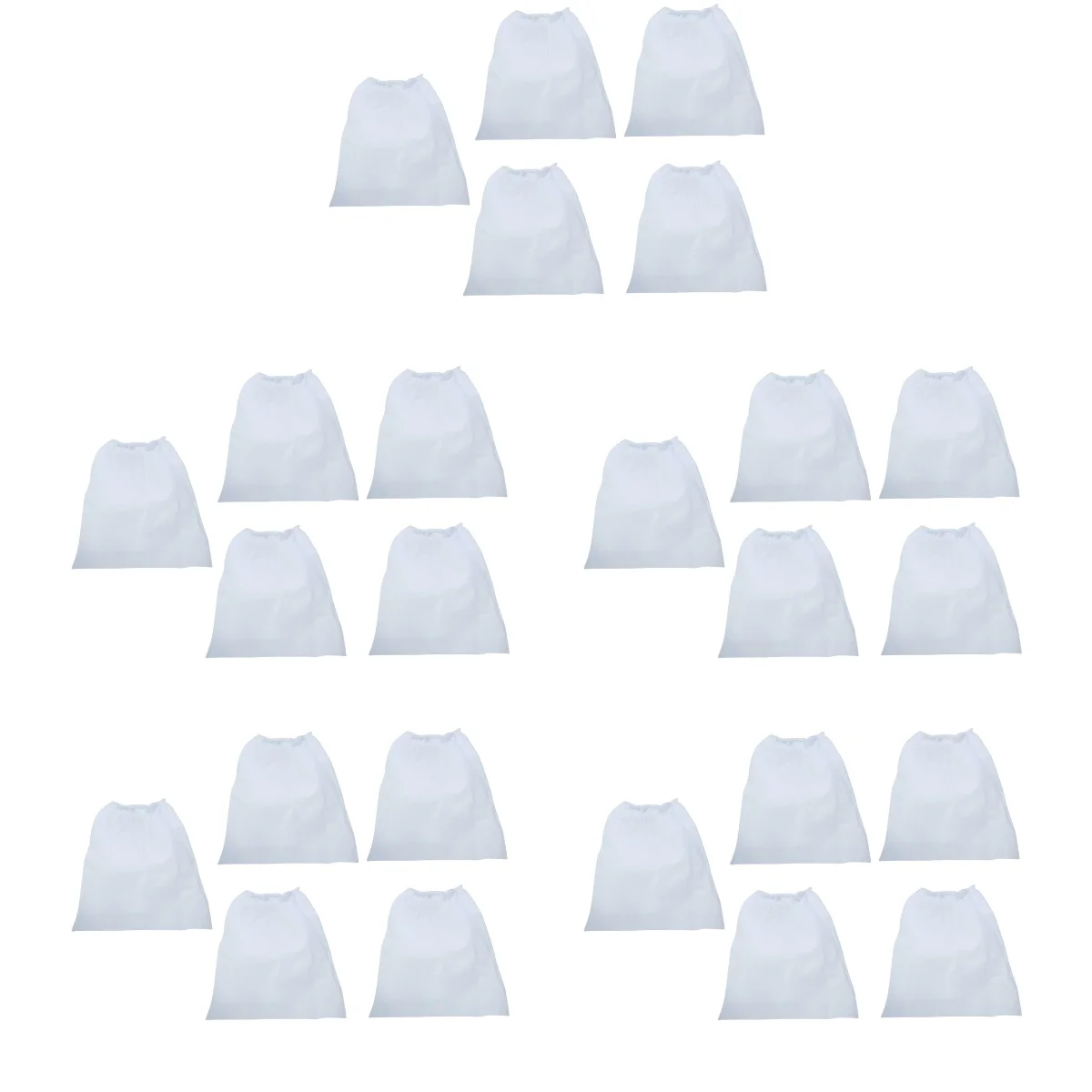 

25 Pcs Nail Suction Bag Non Woven Manicure Collector Thickened Waste Holder Container Bag for Home Shop