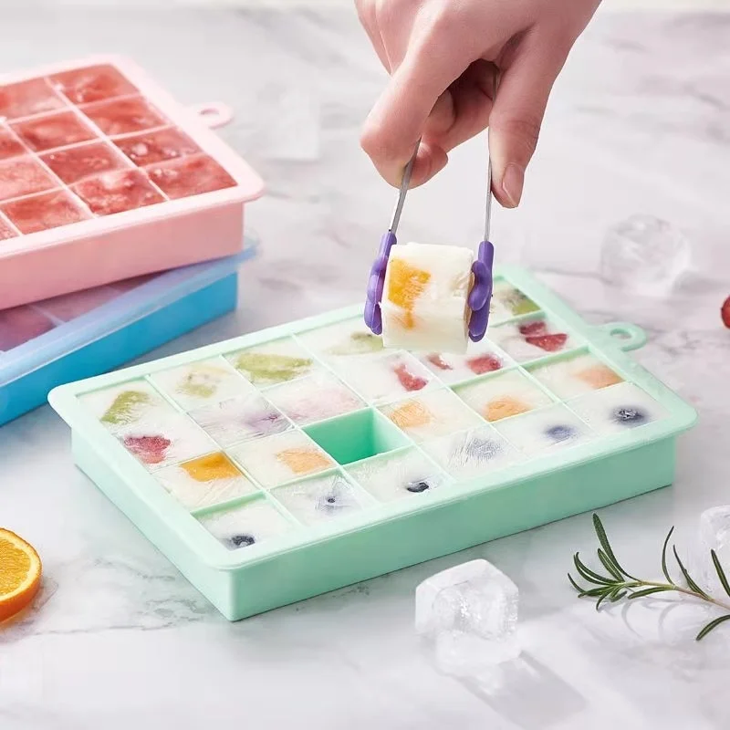 

Силиконовый поднос для льда квадратной формы, форма для фруктового льда, форма для мороженого, креативная форма «сделай сам» для больших ку...
