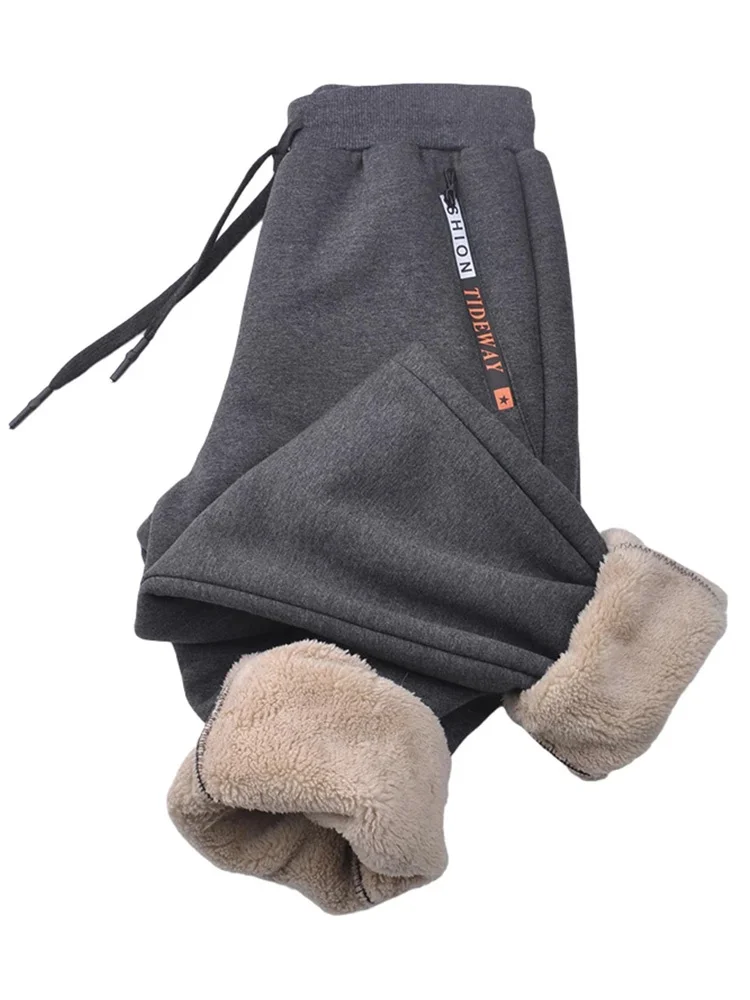 

Winter Tick Warm Fleece Sweatpants Men Joers Sportswear Casual Track Pants Plus Size 6XL 7XL 8XL
