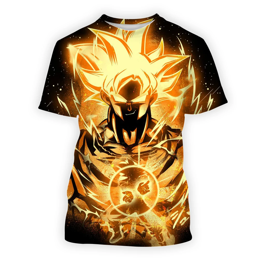 Japanese Anime Dragon Ball Z Goku Men's T-shirt 3D Printing Fashion Casual street Short Sleeve O-Neck T-shirts Unisex T-Shirt