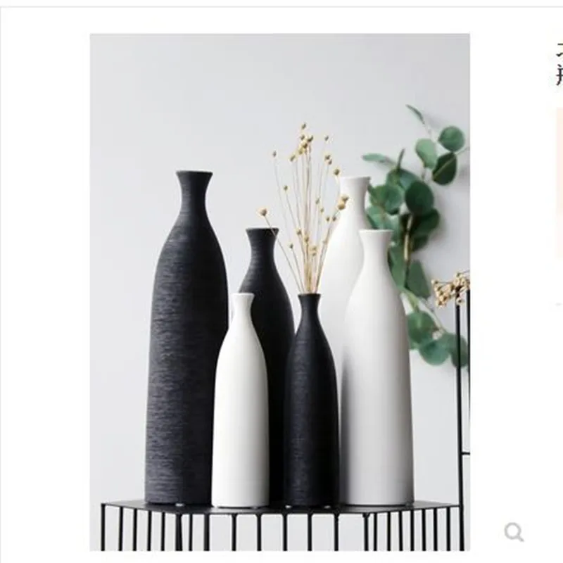 

European-style modern minimalist ceramic vase decoration crafts, home office living room dining table table top ornaments