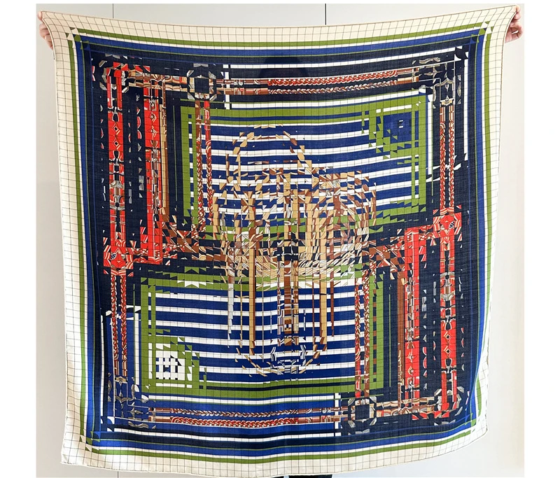 Роскошный кашемировый шерстяной шелковый шарф 140 дизайнерский квадратный