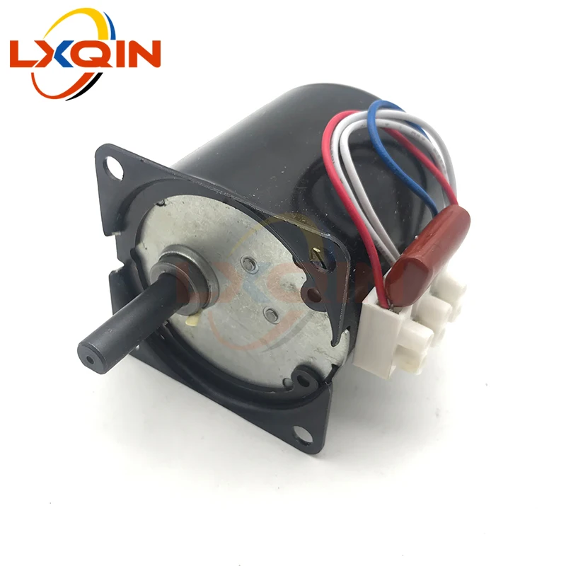 Фото Мотор системы подачи бумаги LXQIN для Roland Mutoh VJ1604 RJ900, двигатель для перемотки рулонов фотобумаги, мотор для намотки рулонов №1