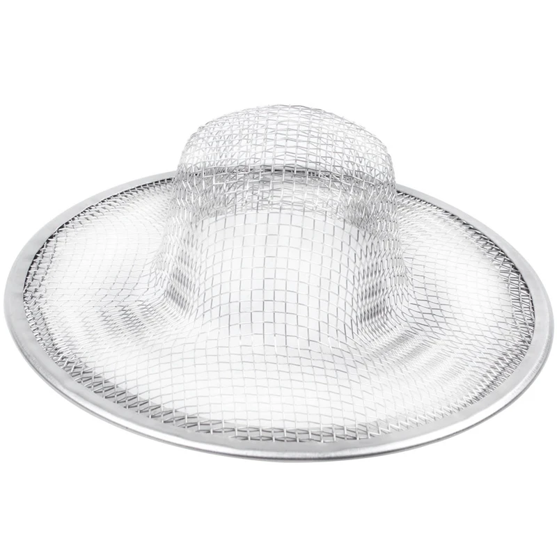 

HOT SALE 5X Stainless Steel Drainer Basin Filter Mesh Sink Strainer 3.5 Inch Top Diameter