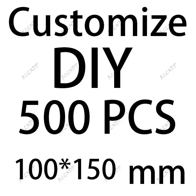 

500 Pieces 100*150mm DIY Waterproof Temporary Tattoo Sticker Customize Wholesale Body Art for Men Women Without Opp Package