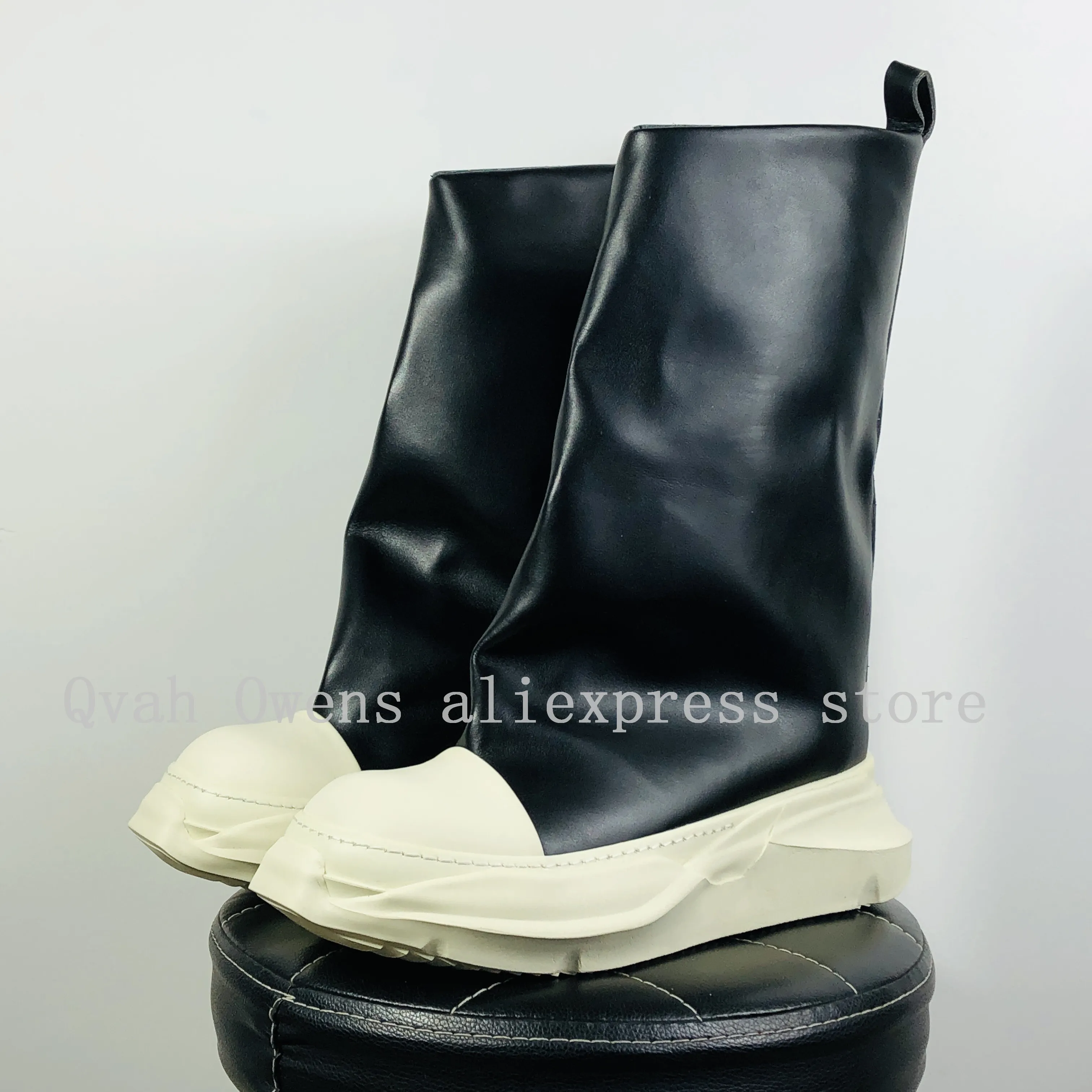 Мужские высокие сапоги Qwa Owens кроссовки из искусственной кожи женские зимние