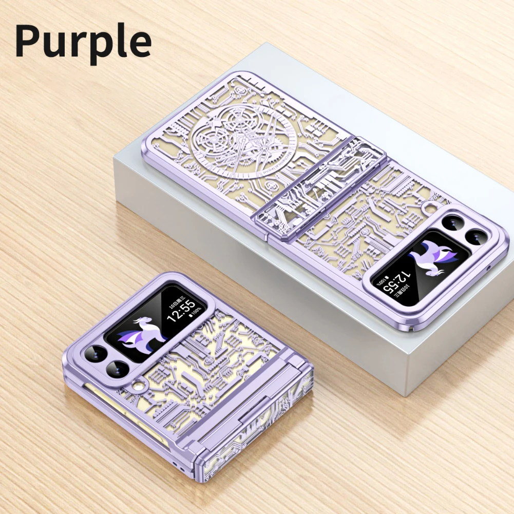 Чехол Byscoon для Samsung Galaxy Z Flip 5 4 3 креативный Модный чехол с покрытием Flip5 Flip4 Flip3