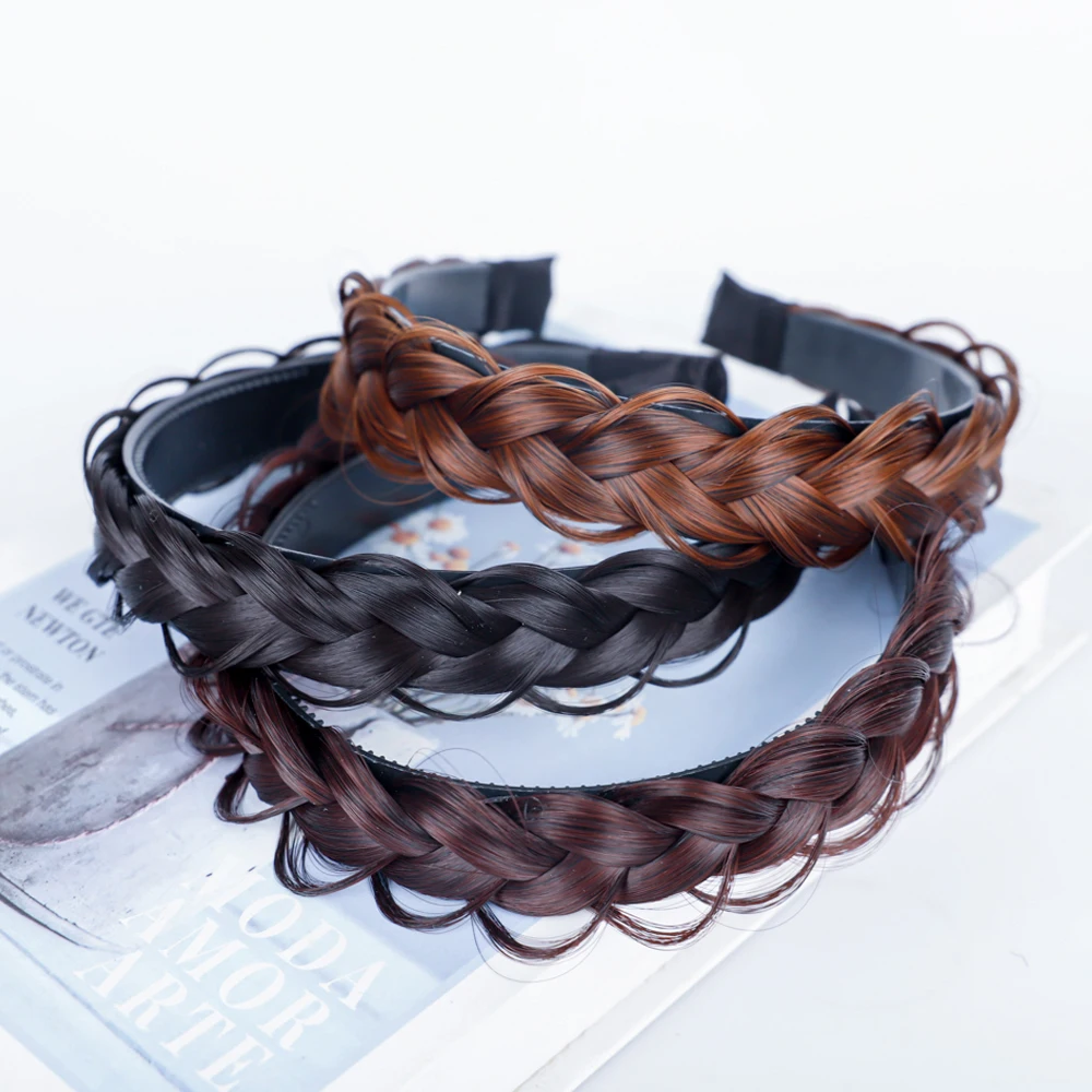 

Креативный уникальный Плетеный обруч для волос в виде рыбьей косы, милый обруч для волос из синтетических волос для девочек, плетеный обруч для волос, сетчатые красные Инструменты для укладки волос
