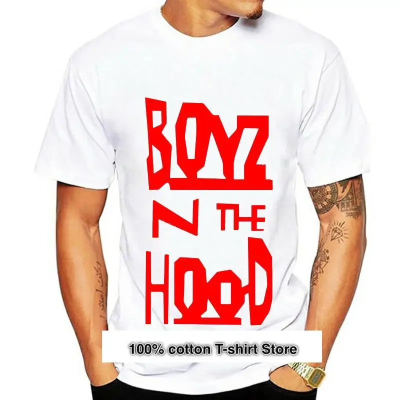 

Camiseta con Logo Vertical de Boyz N The Hood, nueva