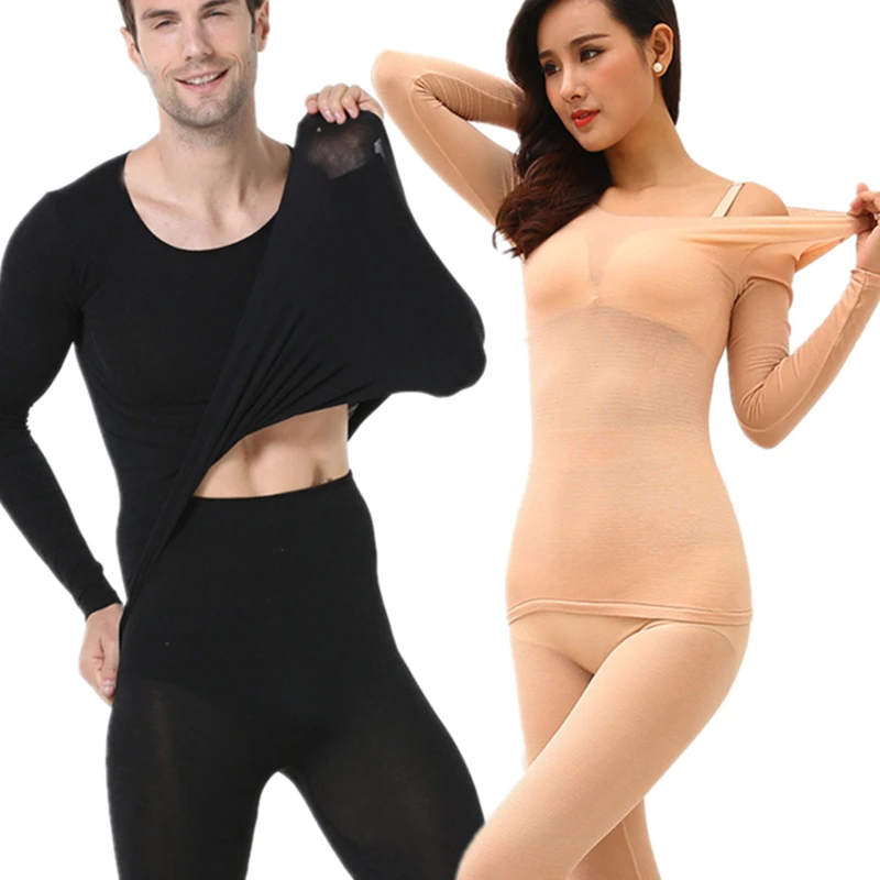 

Thermal Underwear For Women Sexy Warm Long Johns For Women Seamless Winter Thermal Underwear Set Warm Thermos Clothing Women/Men