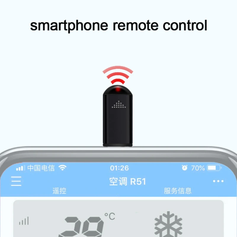 

Universal smartphone wireless infrared remote control Type C Micro USB for Lightning IR Blasters Smart App Control Adapter