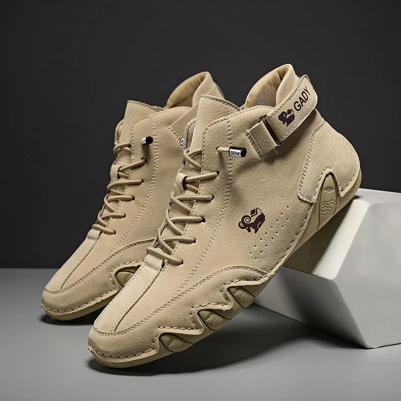 

Мужские кроссовки, новинка 2022, повседневная обувь, мужские высокие кроссовки, зимние теплые дизайнерские модные лоферы, обувь на шнуровке, м...