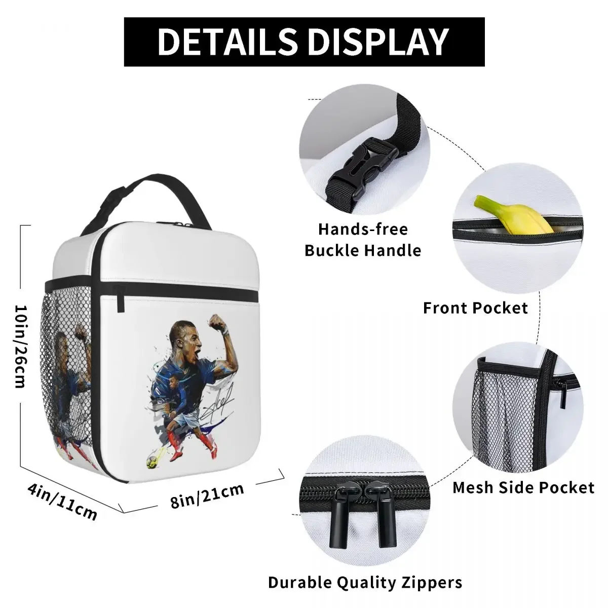 Сумка-тоут женская с теплоизоляцией для футбола кемпинга и путешествий