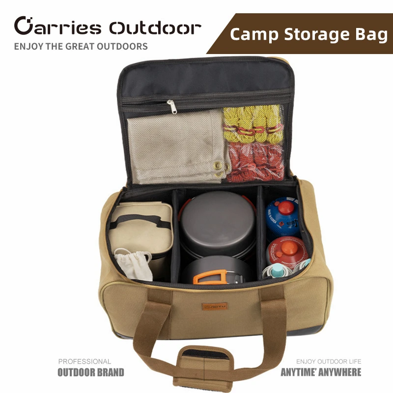 

Туристическая сумка для хранения, вместительный портативный органайзер для хранения наземных инструментов, газовый баллон, для пикника и кемпинга