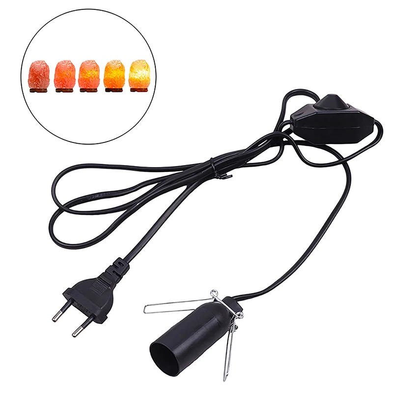 

1pc1.5M Power Cord Cable With Dimmer ON OFF Switch For Salt Rock Lava Lamp Metal Clip E14 Base Hanglamp Holder Socket Plug