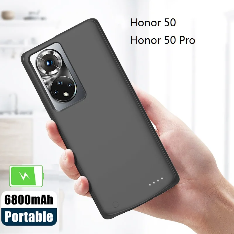 

smart battery case For Huawei Honor 50 Battery Charger Cases Power Bank For Huawei Honor 50 Pro External Charging Battery pack