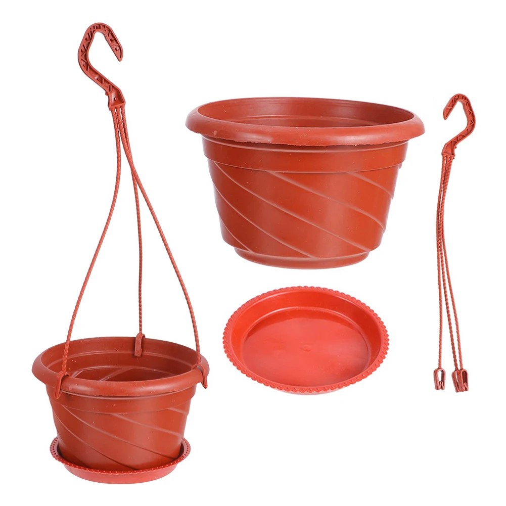 

Durable Hanging Flower Pot Hanging Pot Light Weight Small Hanging Plant Pots Tray Garden Decoration Garden Home