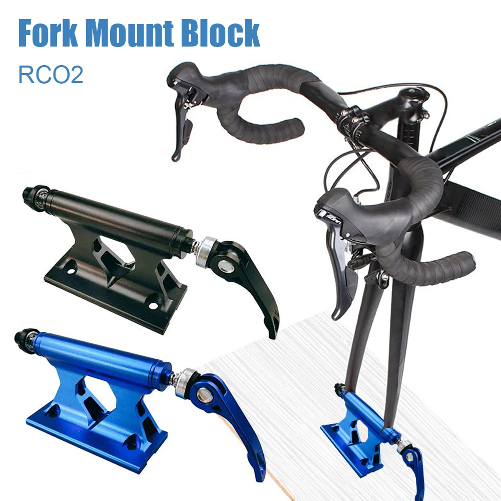 

Quick Release Fork Mount Block Bike Carrier Front Fork Fixing Bike Rack Aluminum Alloy Car Roof Bed Bicycle Rack Indoor Display