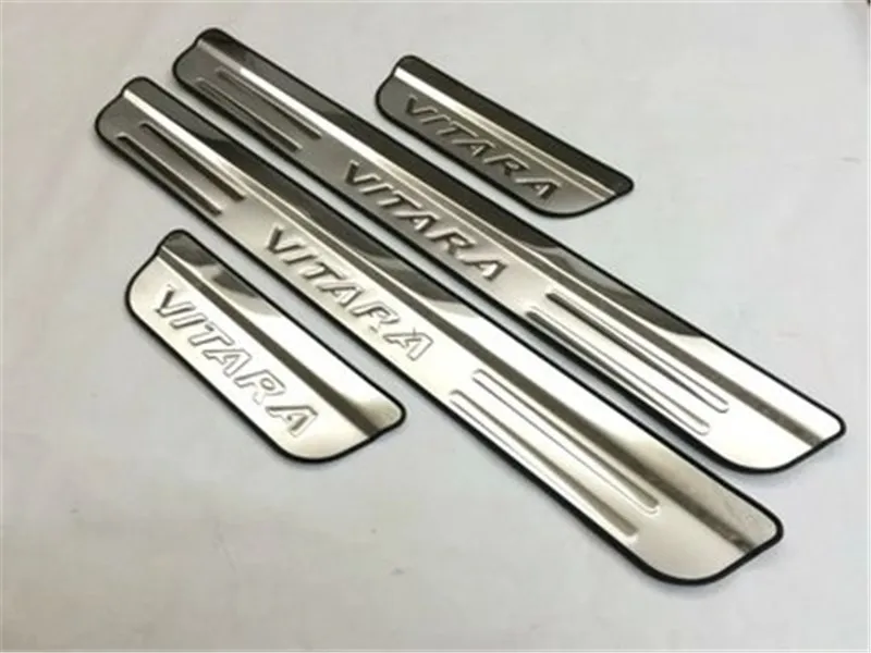 

Car Accessories 4PCS/set Stainless steel Door Sill For Suzuki Vitara 2015 2016 2017 2018 scuff plate Door pedal Car-Styling