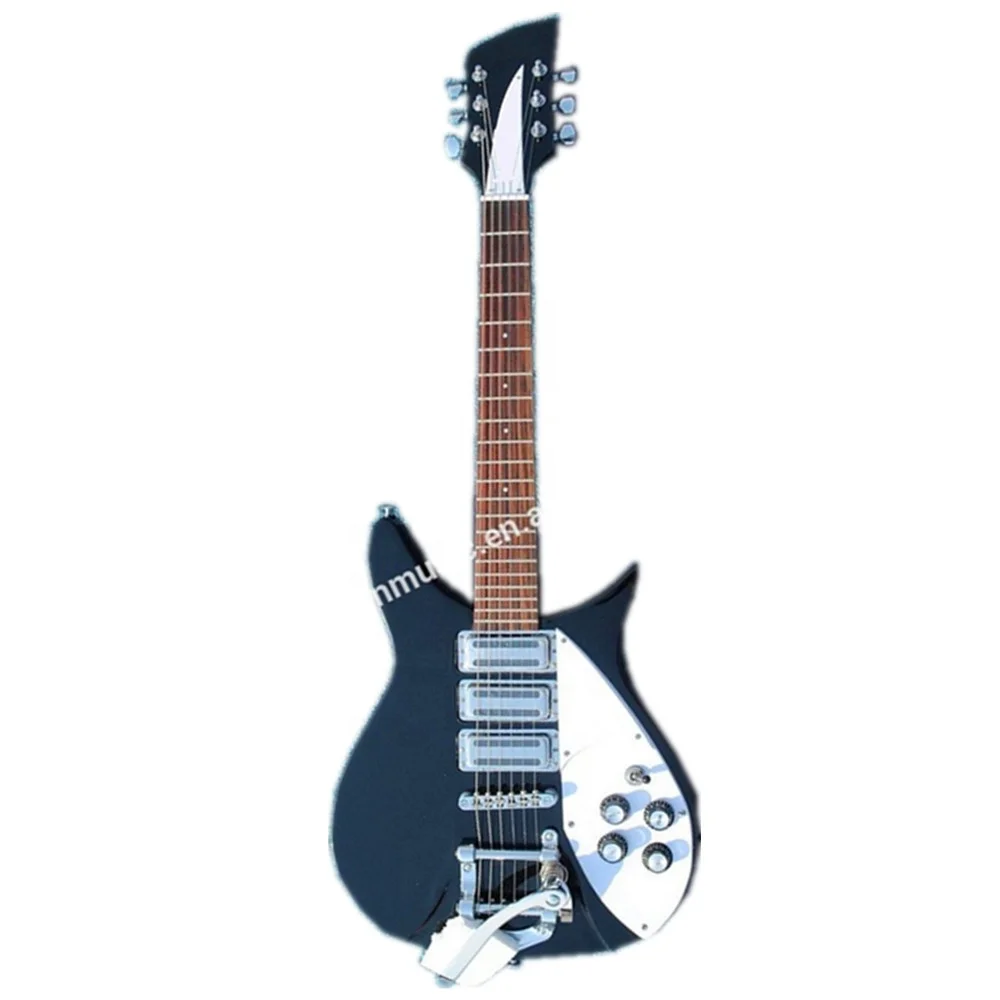 Weifang Rebon 6 string ricken 325 electric guitar in black color