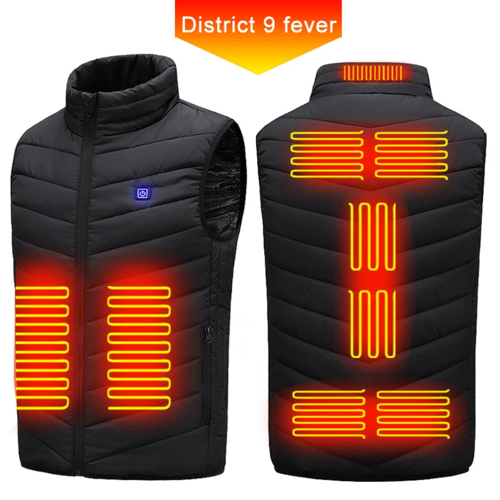 

Жилет мужской зимний с подогревом и USB-портом, 5XL