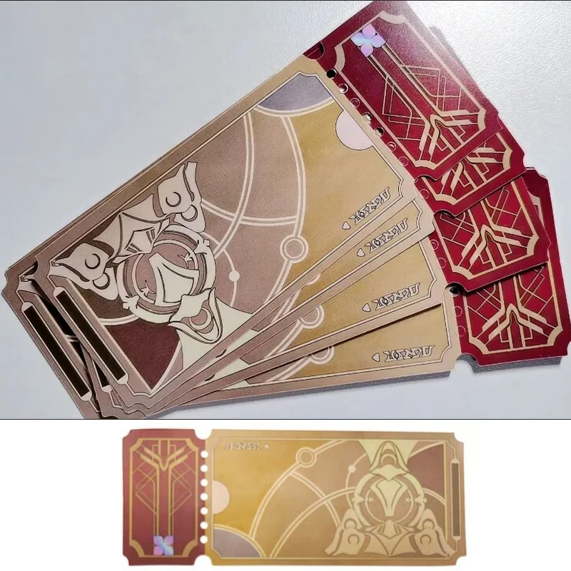 

Игра Honkai, Звездный билет на рельсе, реквизит для косплея, карта на рельсе звезда/специальная картонная Закладка, открытка для поклонников, подарки, коллекционная карточка