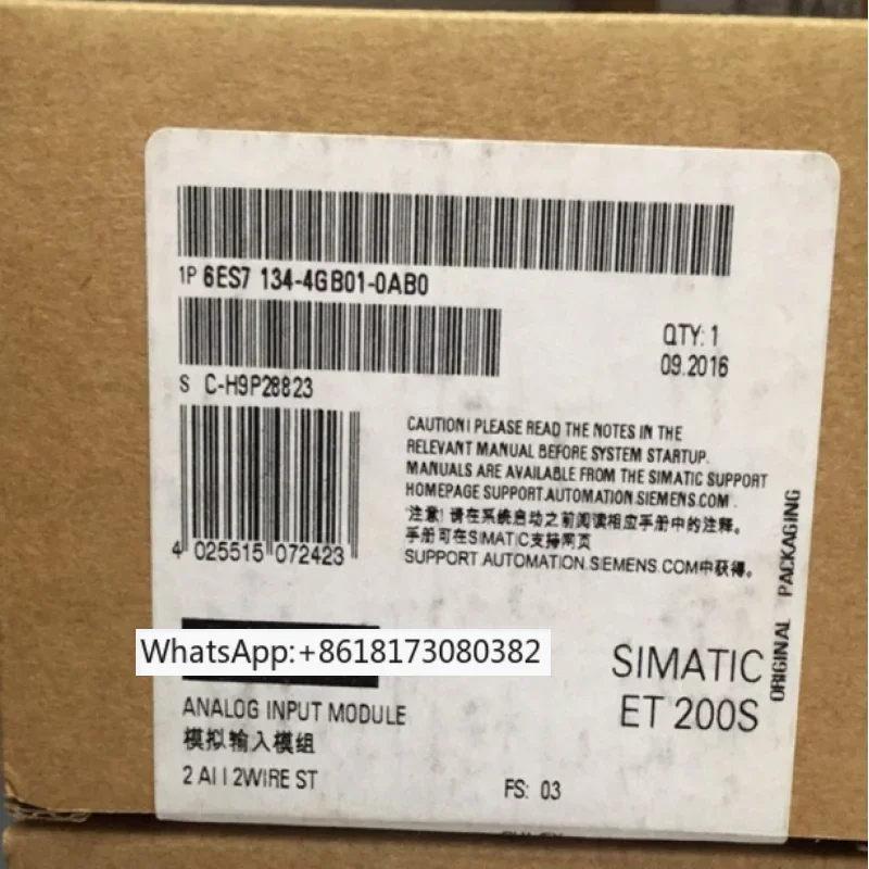 Совершенно новый оригинальный нераскрытый 6ES7 134-4GB01-0AB0 6ES7134-4GB01-0AB 0 в наличии