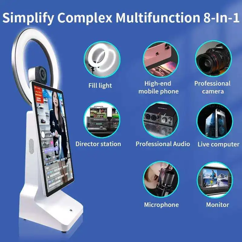 

2023 Best Live Streaming Machine 13.3inch LCD Touch Screen For TikTok Facebook YouTube Professional Live Broadcast Equipment