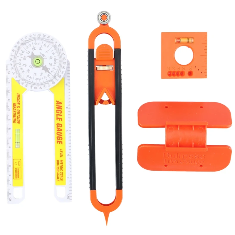 

Profile Scribing Ruler Contour Gauge With Lock Adjustable Carpenter Tools For Tile Woodworking Measurement Gauge Tool