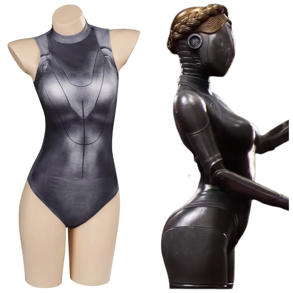 

Костюм для косплея Atomic Heart, купальник с роботом, двойной комбинезон, женский купальник для девушек, наряды на Хэллоуин, карнавал, костюм для ролевых игр