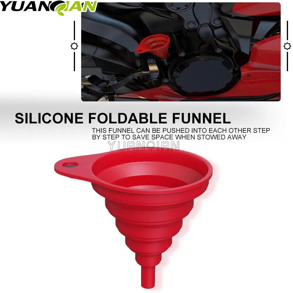 

Motorcycle Universal Engine Funnel Silicone Liquid Transalp Varadero For HONDA ADV150 ADV350 CB1000 CB1000R CB1100 CB125 CB250
