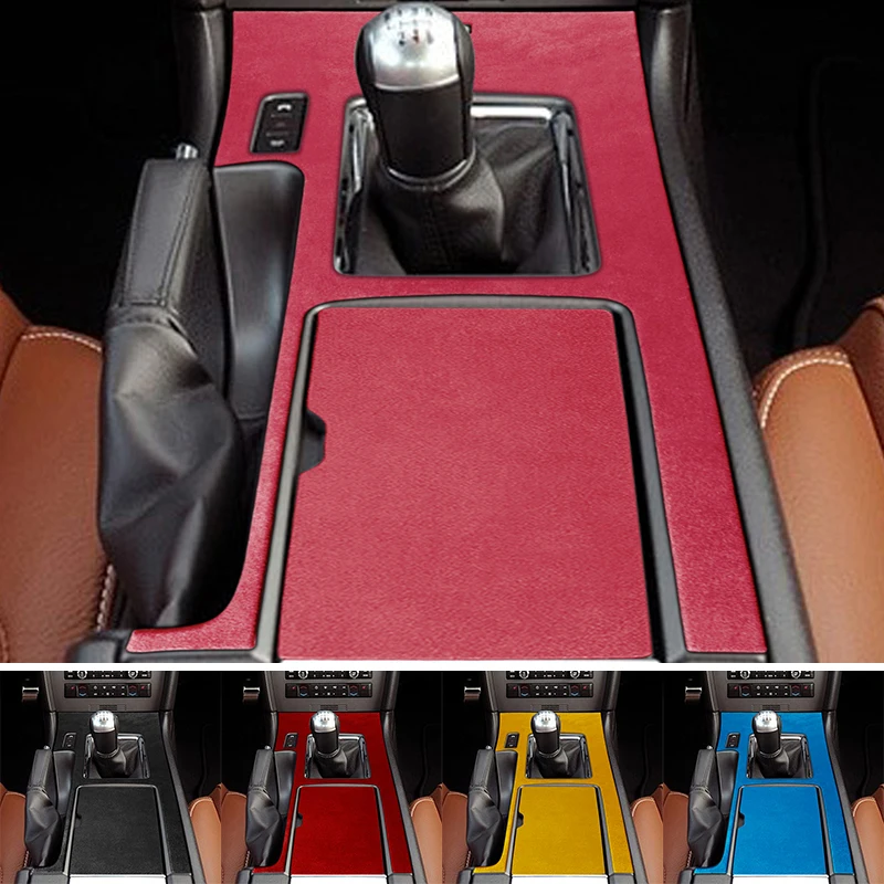 

Замшевые пушистые декоративные полосы для панели передач, автомобильные наклейки для Ford Mustang 2010 2011 2012 2013 2014, аксессуары для интерьера