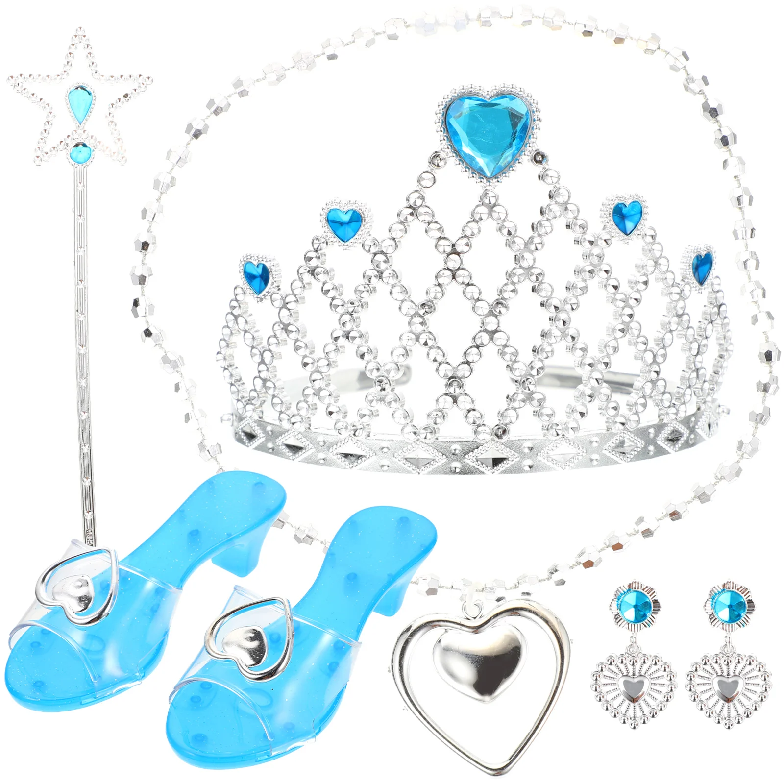 

Child Princess Toddler Girl Dress Kit Play Jewelry Little Girls Age 3 Shoes 6-8