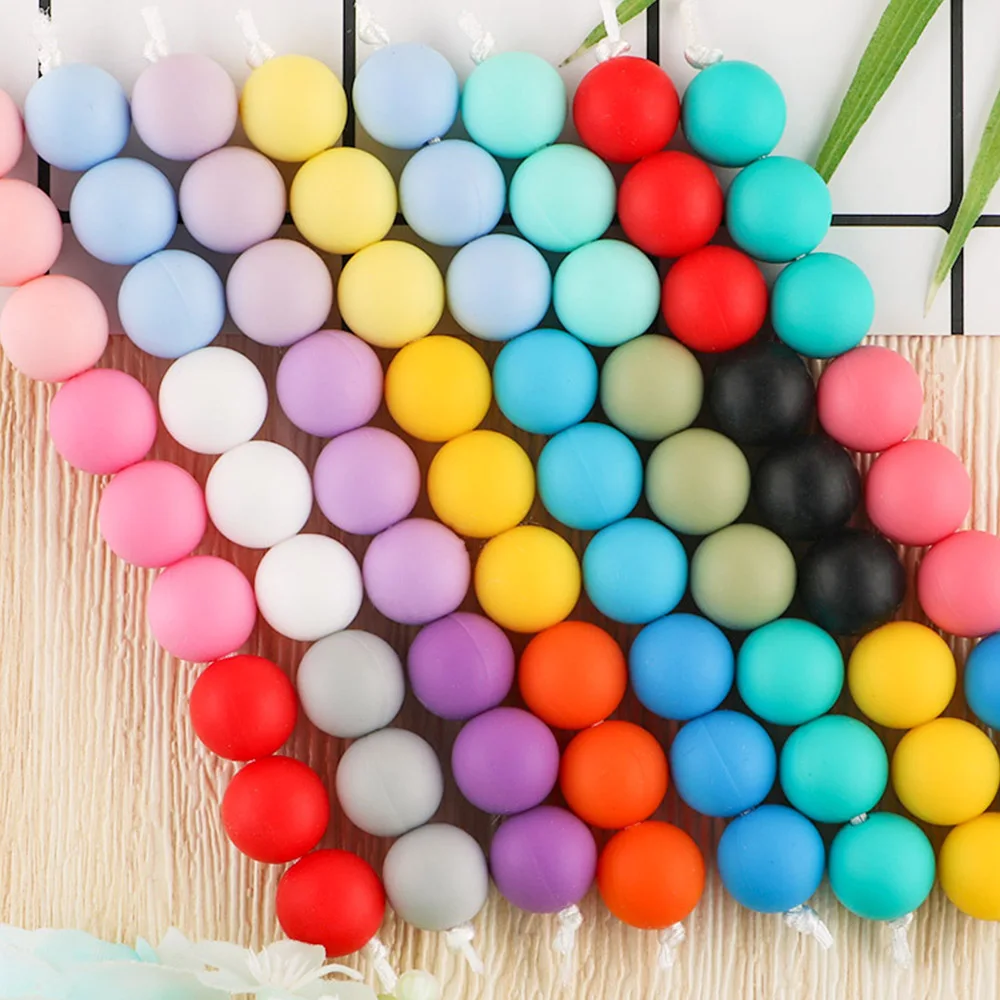 

Силиконовые бусины для прорезывания зубов Sunrony, 15 мм, 100 шт./лот