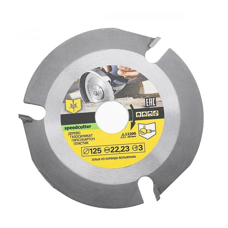 

115/125mm 3 Teeth Circular Saw Blade Multitool Disc Carbide Tipped Wood Cutting Machine Electric Grinder Power Tool Accessories