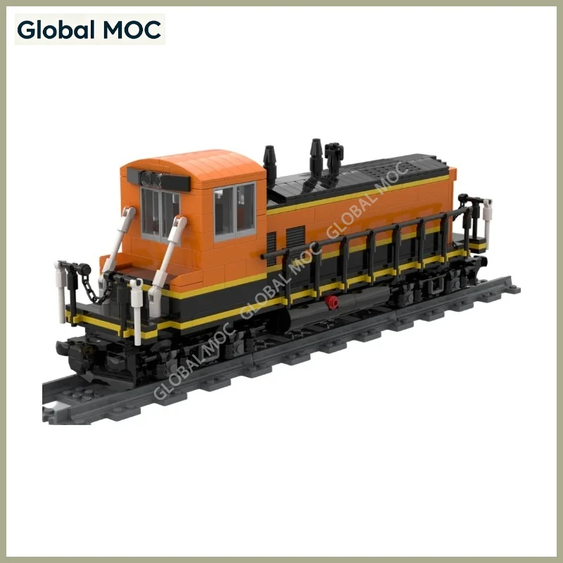 Фото Локомотив BNSF EMD SW1500 для маневровых работ, детализированный набор строительных блоков железнодорожного транспорта, MOC-набор, винтажный грузовой поезд, игрушка для самостоятельной сборки и демонстрации. №3