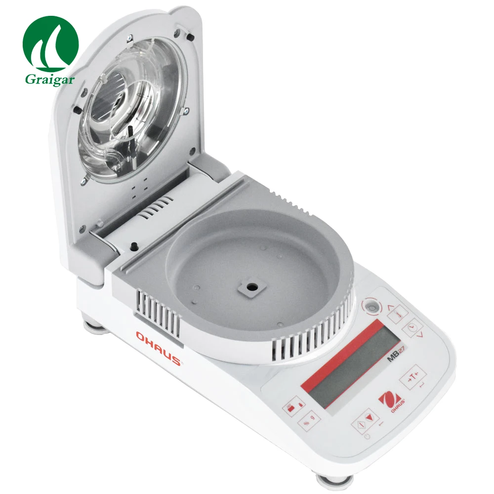 

OHAUS MB27 Professional Moisture Meter Halogen Heating Moisture Analyzer 0.01% 90g