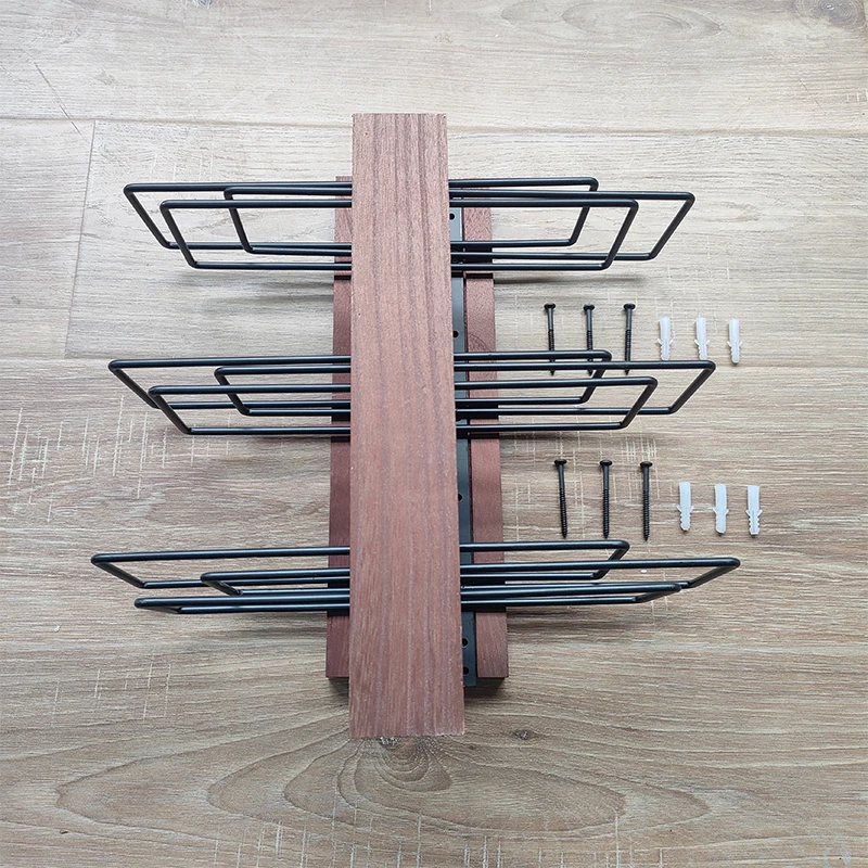 

9 Ties Wine Rack with Wood Board Holder Free Red Wine Bottle Opener