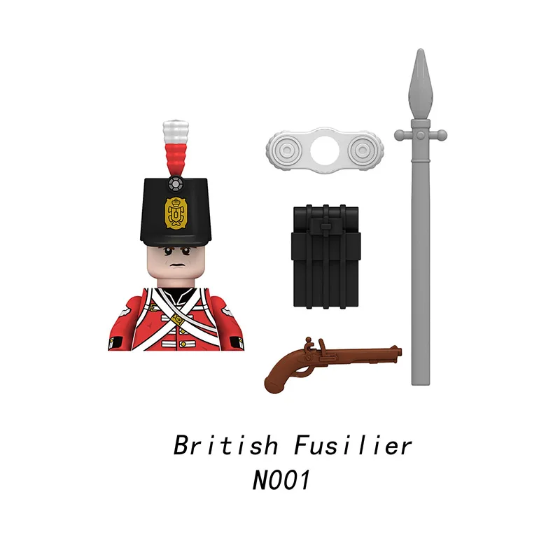 Конструктор армейский британский солдат WW2 конструктор оружие MOC игрушки подарок