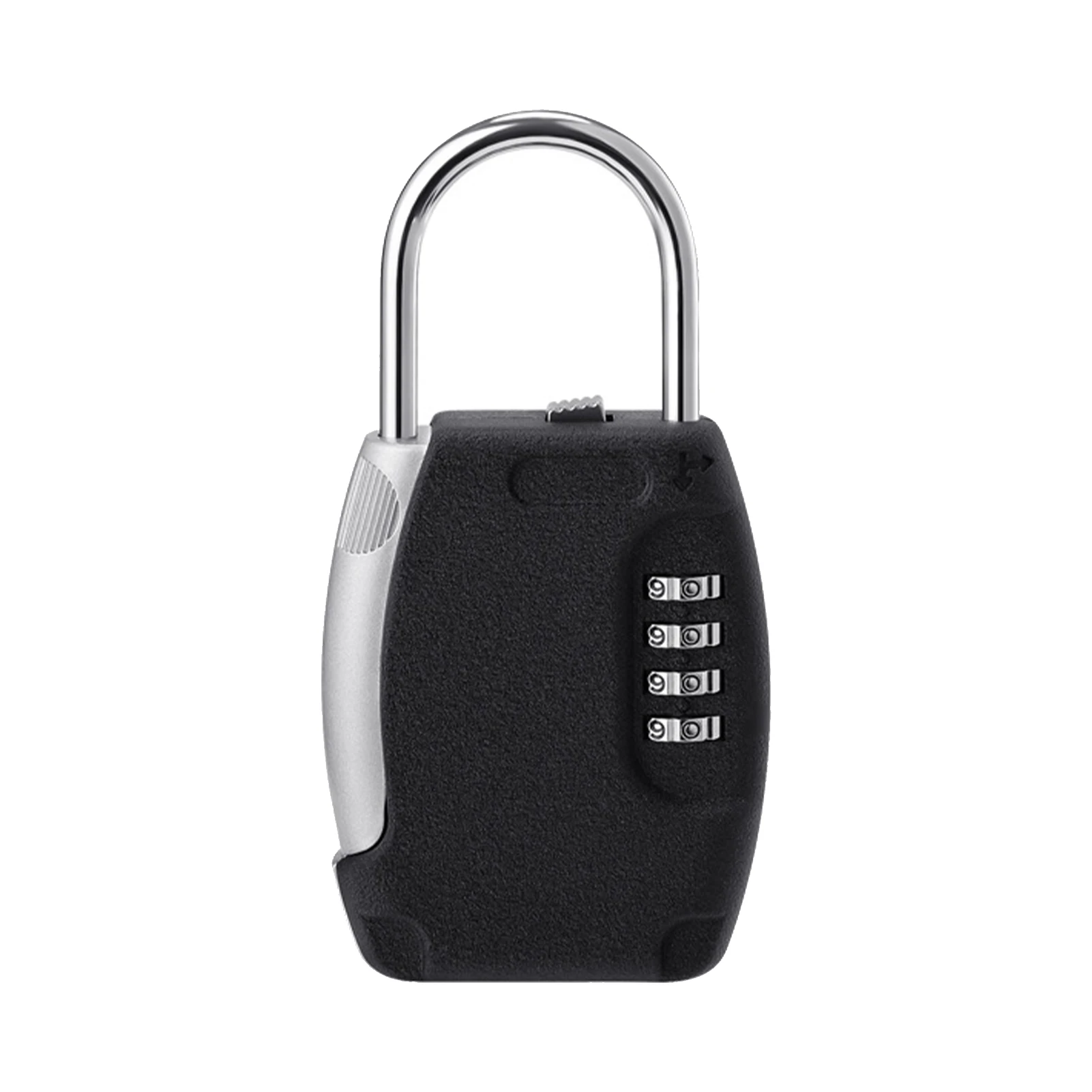 

Zinc Alloy Home 4-digit Password Combination Key Lock Box Portable Mini With Hook Secret Office Safe Villa