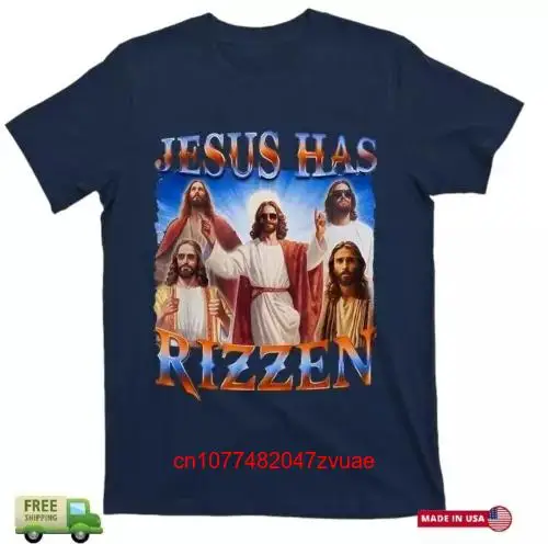 Мужская футболка Rizzen He Is 2024 с длинным или коротким рукавом