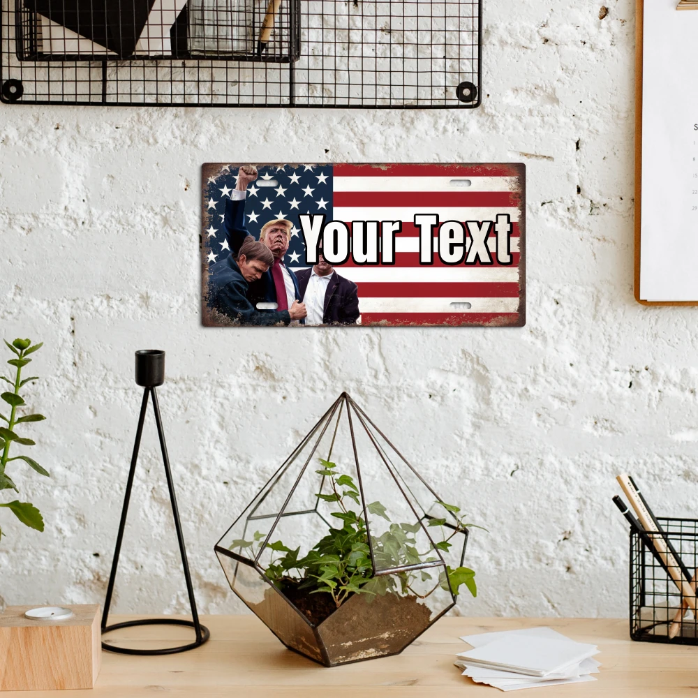 Putuo Decor 1 шт. винтажные металлические знаки на заказ номерной знак элемент Трампа