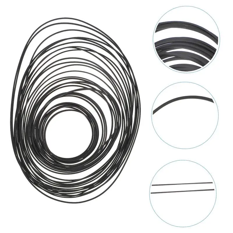 

2 Packs Recorder Belt Cassette Tape Belt Recorder Repairing Accessories 40-130MM