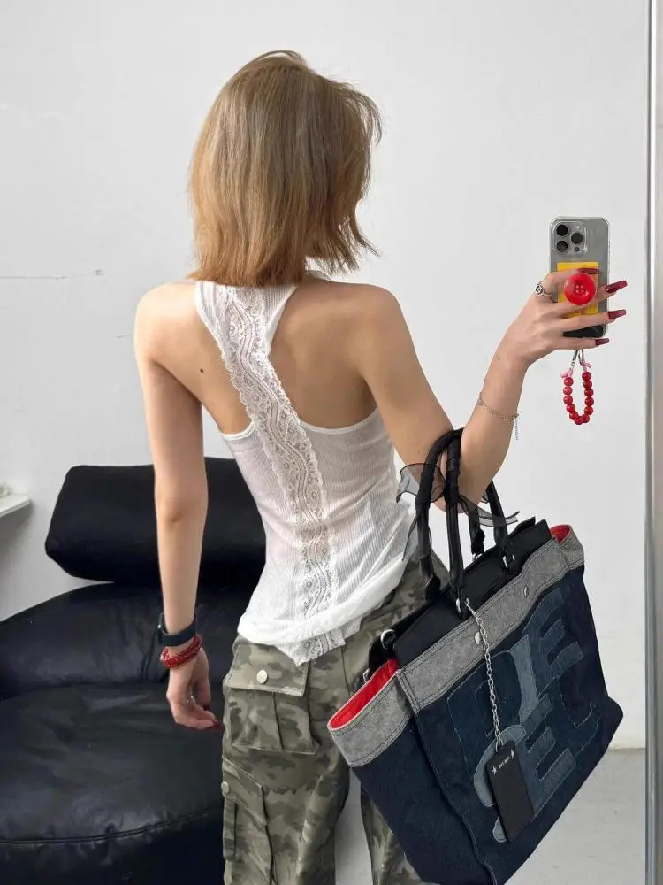 Seeslim прозрачные топы на бретелях женская одежда без рукавов летняя сексуальная