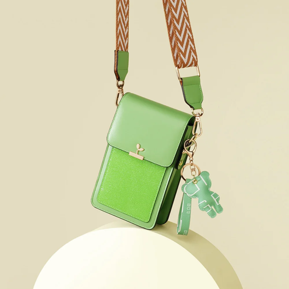 Mini PU Leather Sling Bags Women Fashion Vintage Guitar Strap Small Phone Shoulder Bag Ladies Casual Versatile Crossbody Purse