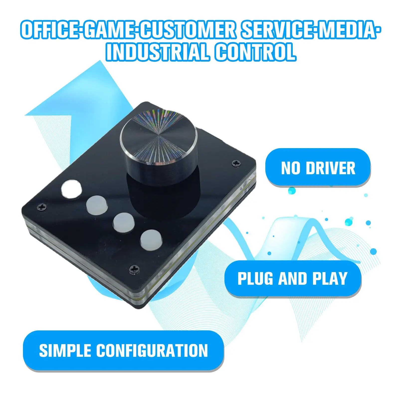 RGB подсветка мини-клавиатура регулятор громкости мультимедийная ручка USB