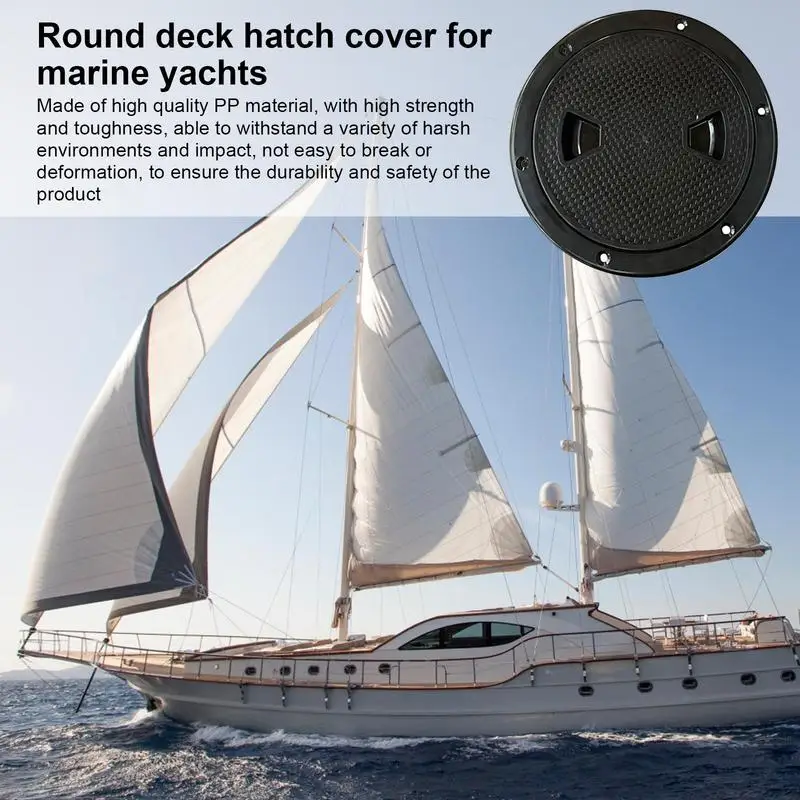 

Deck Hatch Cover Detachable Kayak Hatch Cover Round Marine Hatch Lids 4in 6in 8in Non Slip Cover For Yachts RVs Marine