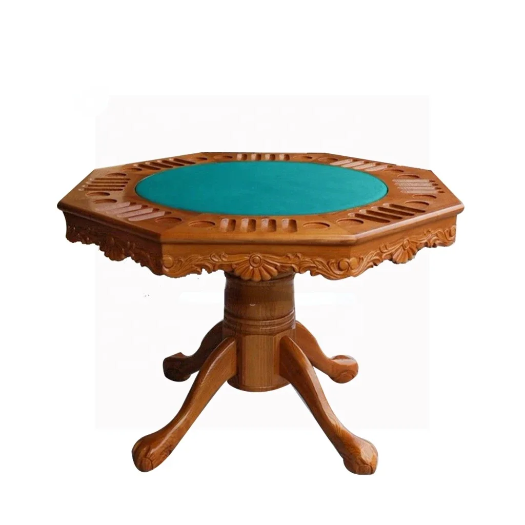 Стол для маджонга домашних игр покерный стол с тканью Speed и держателем чашек