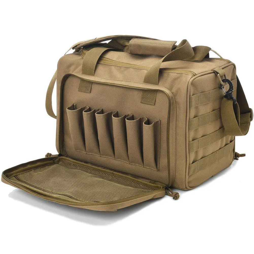 Men Tactical Multifunctional Large Capacity Handbag Military Hard Army Shooting Sports Fan Bag 900D Anti Splash Buffalo Oxford